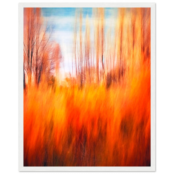 Autumn's Embrace - Framed Premium Poster - 40x50 cm 16x20″ White frame - Wooden Framed Posters