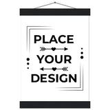 Stunning Art Display - Premium Customizable Poster - A4 21x29.7 cm 8x12″ Black wall hanger - Posters With Hanger