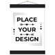 A4 21x29.7 cm / 8x12″ / Black wall hanger