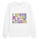 Tongue-in-Cheek Threads - Communicate in Style - White - Sweatshirt