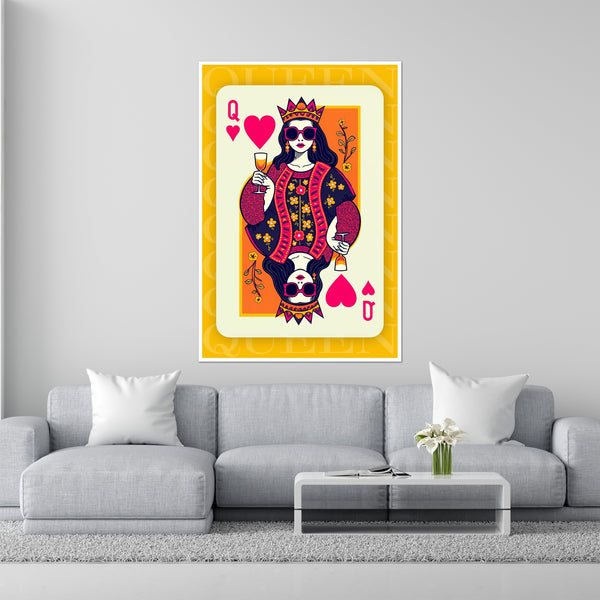 Queen of Hearts - Modern Flair - 16x24 - Framed Posters