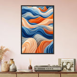 Color Flow – Wooden Framed Poster - Black frame - Wooden Framed Posters