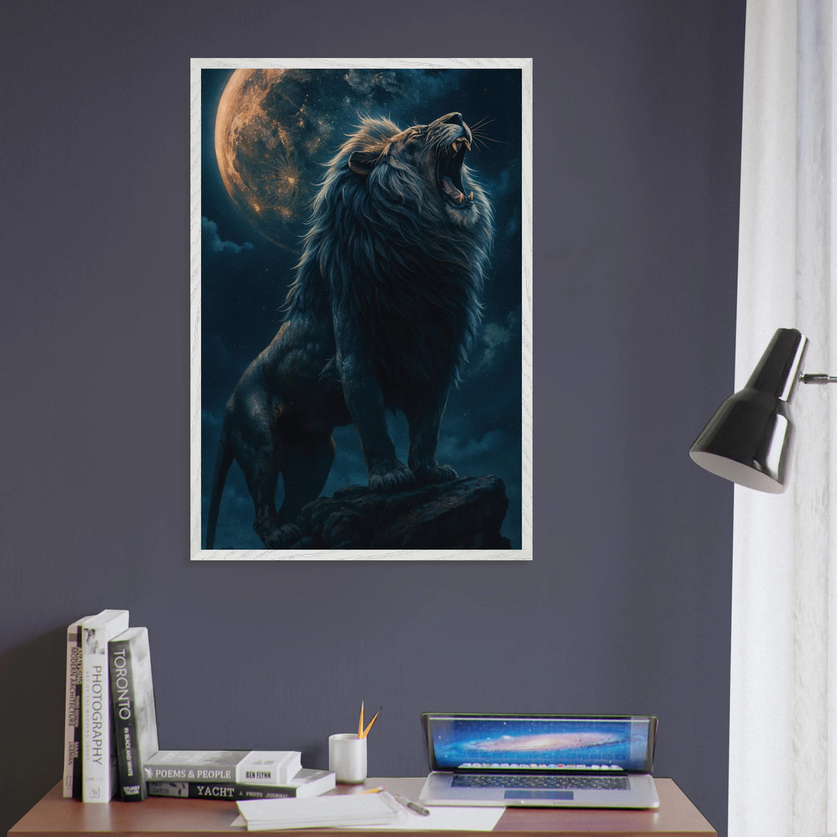 King of the Night – Wooden Framed Poster Gift - - Wooden Framed Posters