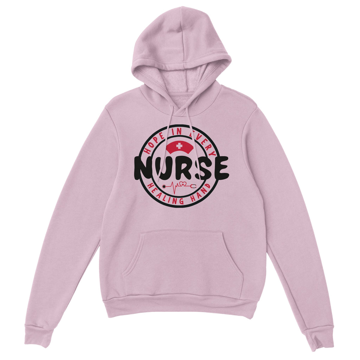 Heartfelt Healing - Nurse Appreciation Pullover - Light Pink - Hoodies