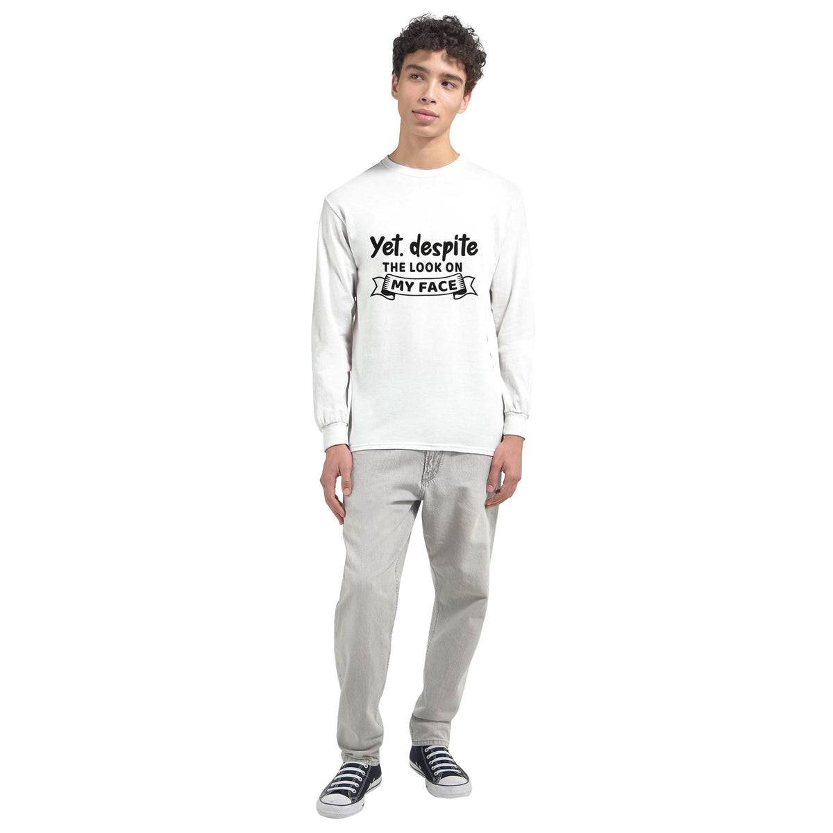 Expression Echoes - Unveiling Emotions in Cotton Canvas - - Sweatshirts