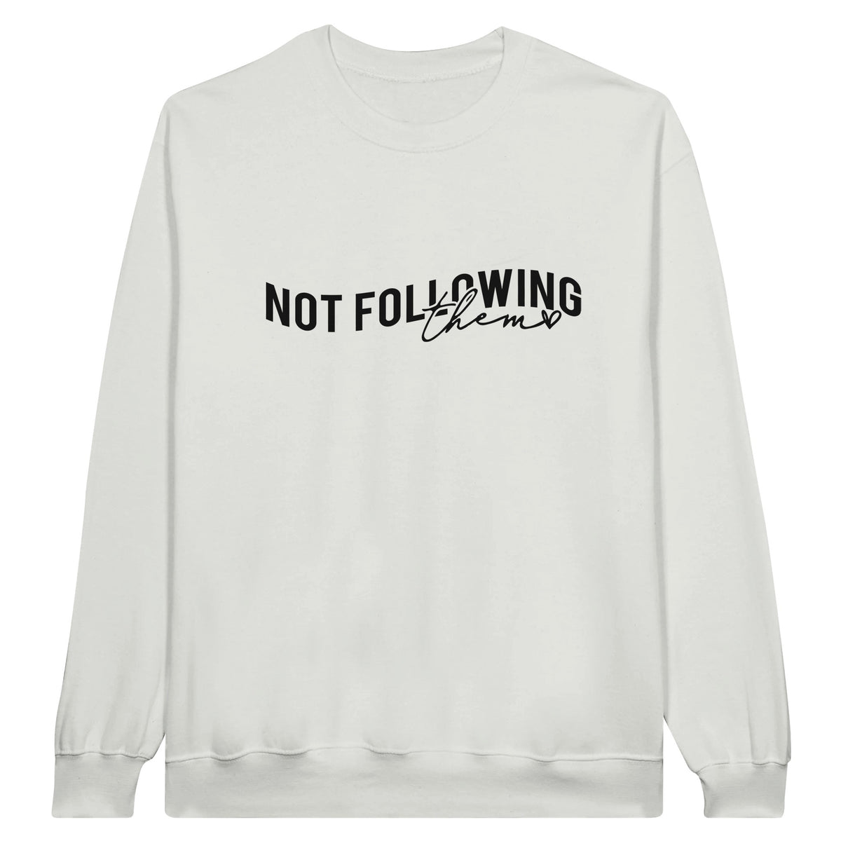 Trailblazing Comfort - Not Following Them Apparel - White - Sweatshirt