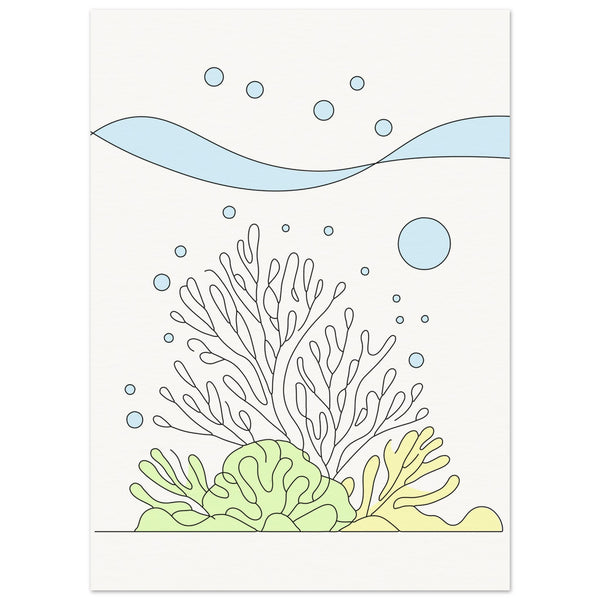 Peaceful Oceanscape - The Calm Beneath the Waves - - Posters