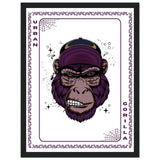 Elevate Your Decor - Steampunk, Funky, and Urban Gorilla Poster Set - 30x40 cm 12x16″ Black frame Urban Gorilla - Wooden Framed Posters