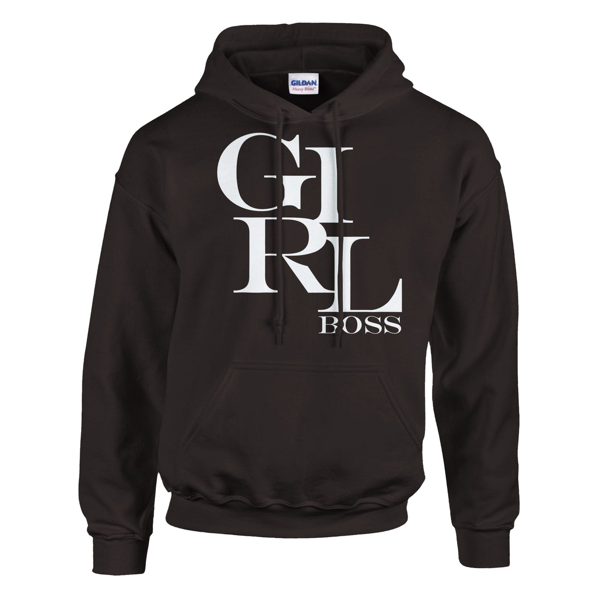 GIRL BOSS - Empowerment in Every Stitch - Dark Chocolate - Hoodies