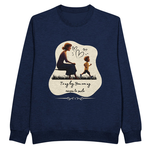 To My Son - The Reason I Smile - Navy - Sweatshirts