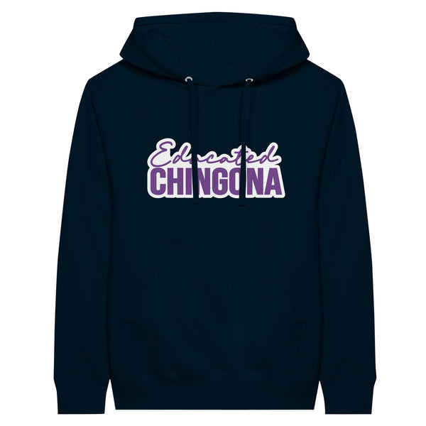 Educated Chingona - Empowering Memories Unleashed - Navy - Pullover Hoodies