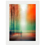 Twilight Walk Through Dreamscape - 13x18 cm 5x7″ White frame - Wooden Framed Posters