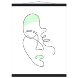 Minimalist Masterpiece - Magnetic Wooden Hanger Poster - 45x60 cm 18x24″ Black wall hanger - Posters With Hanger