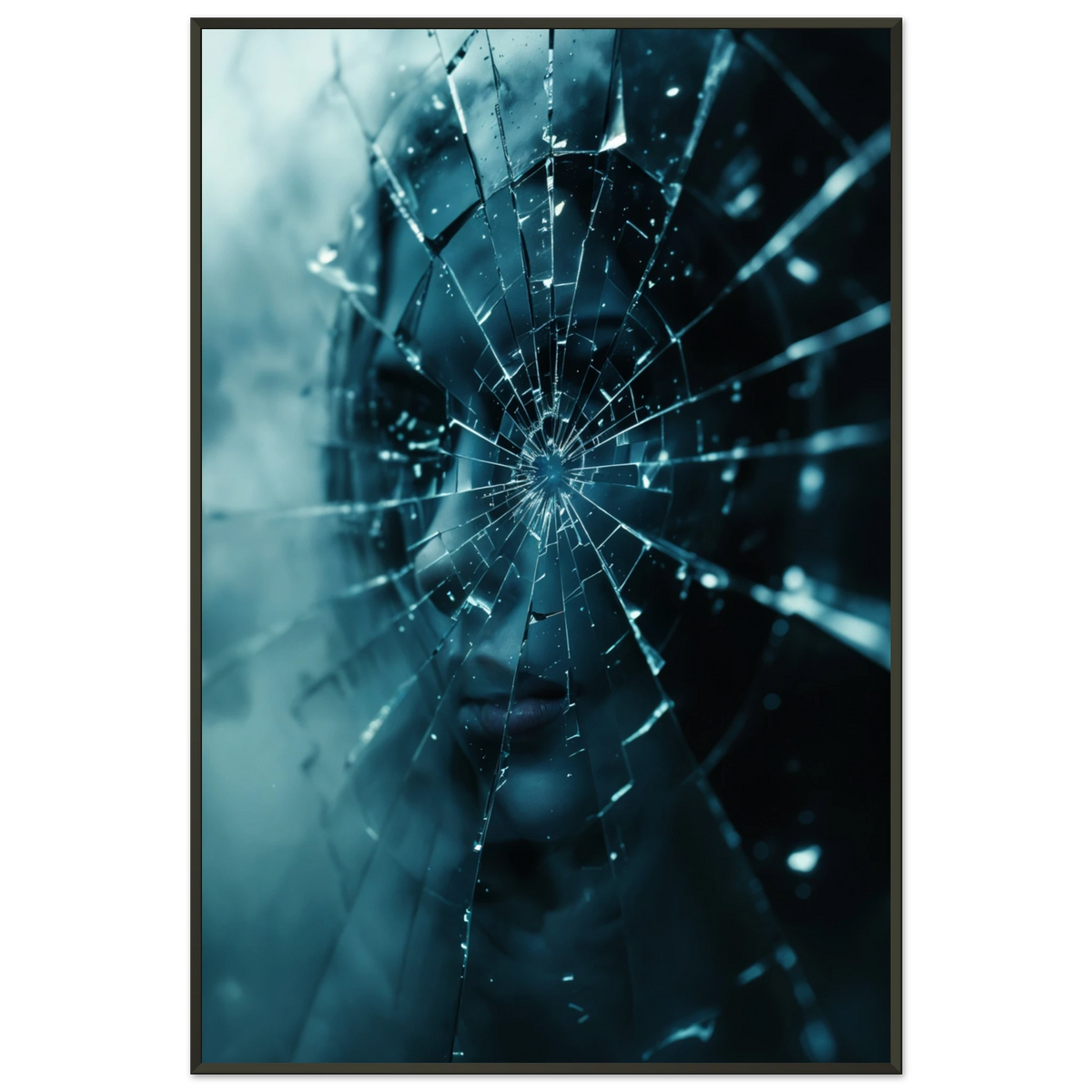 Shattered Silence – Giftomory Wall Art - - Metal Framed Posters