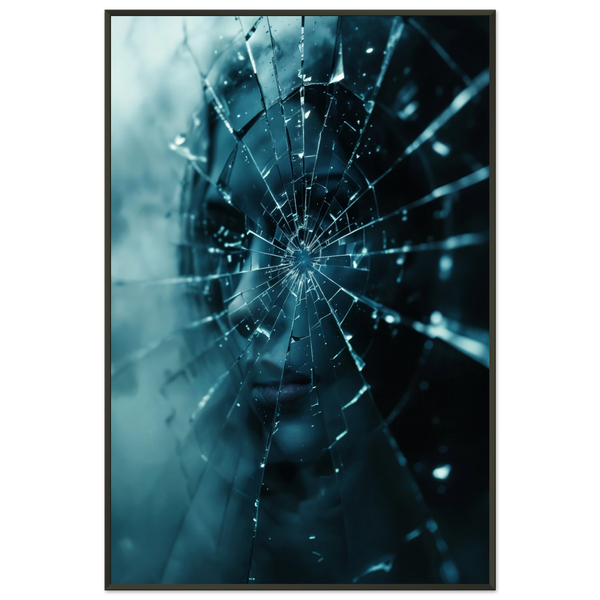 Shattered Silence – Giftomory Wall Art - - Metal Framed Posters