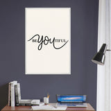 BeYOUtiful Wooden Framed Poster – Gift of Self-Love - - Wooden Framed Posters
