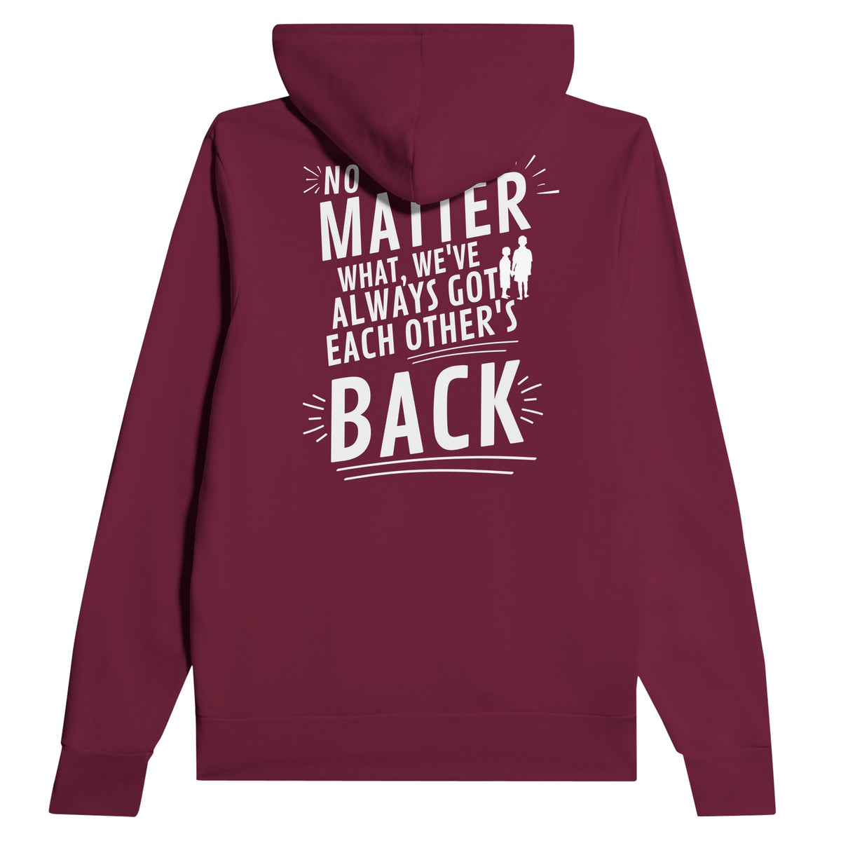 Forever Back-to-Back – The Bond of Brothers - Maroon - Hoodies