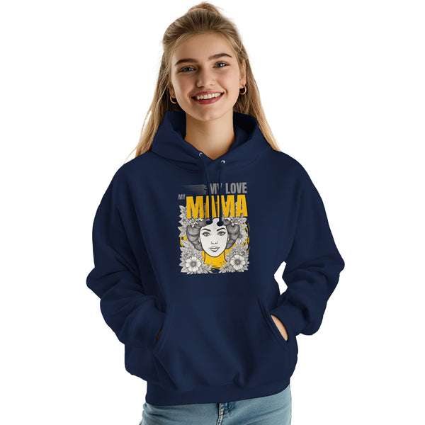 Mother's Embrace - Yellow and Black Tribute - Oxford Navy - Hoodies