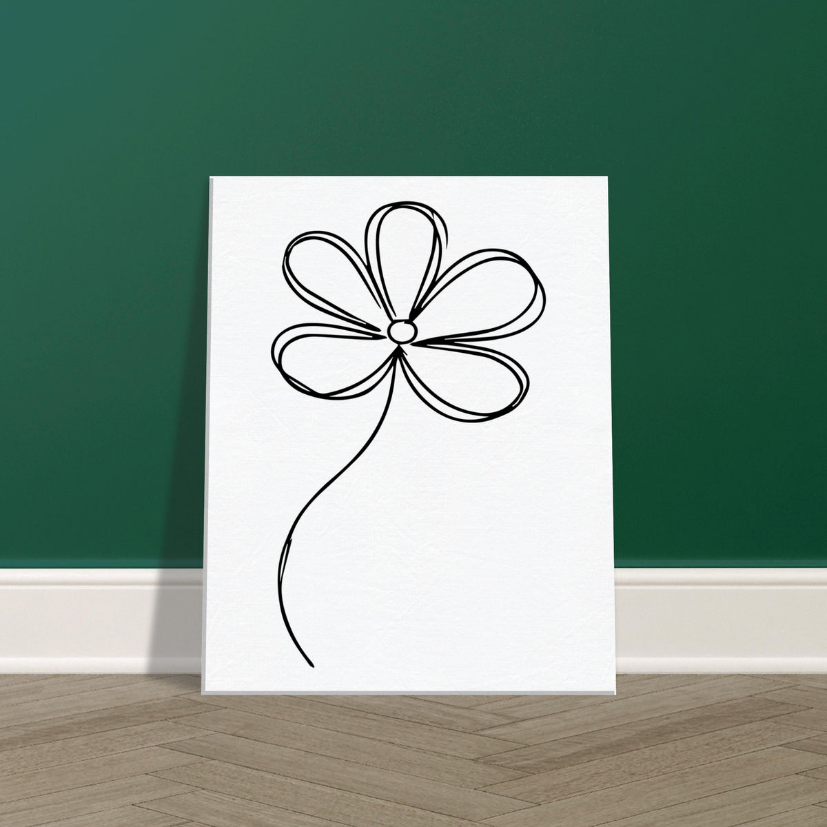 Modern Flora - Artistic Flower Canvas - - Canvas Prints