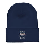 Personalize Your Winter Look with the Flexfit Cuffed Beanie - Navy - Beanies