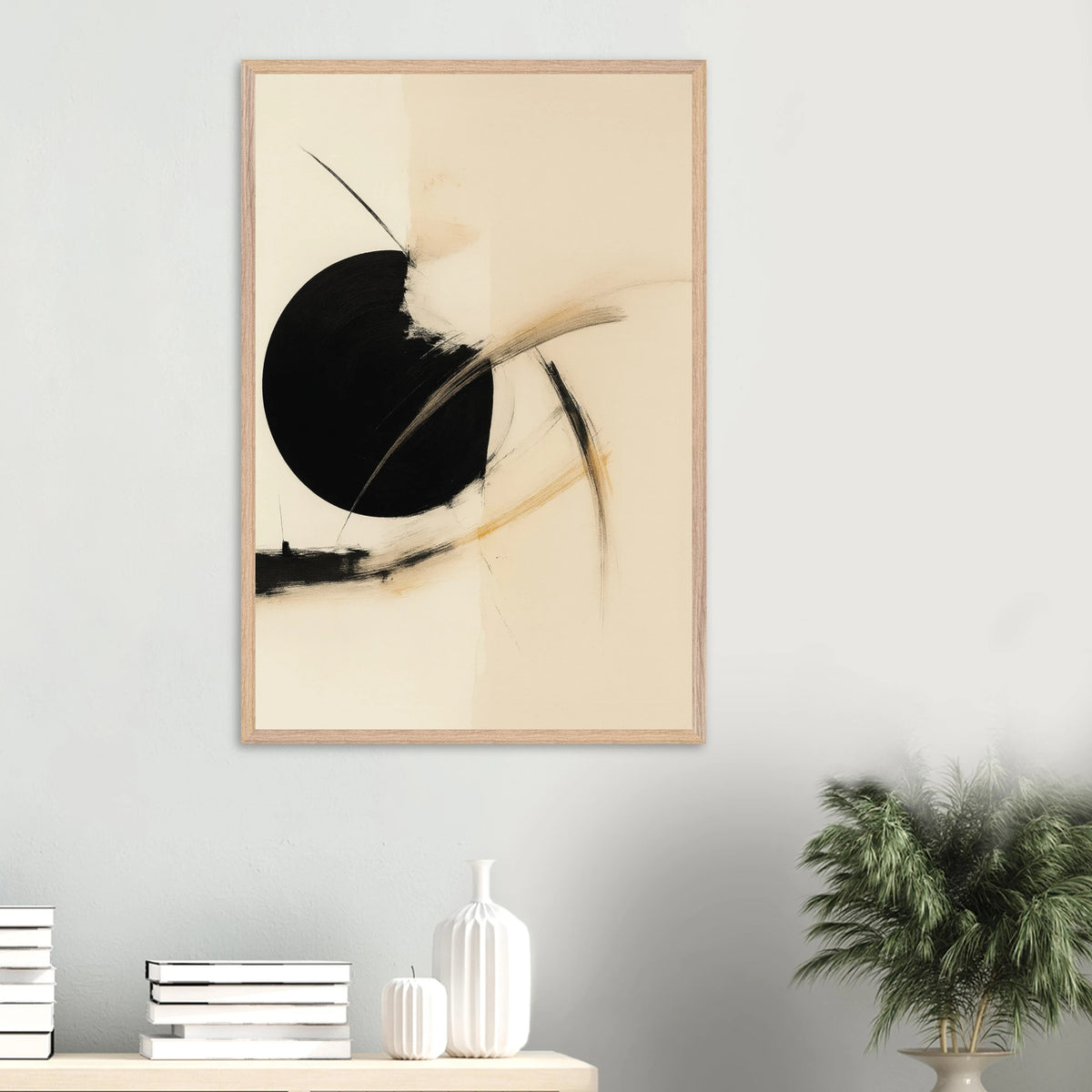 Abstract Balance Wooden Framed Poster – A Gift of Memory - Wood frame - Wooden Framed Posters