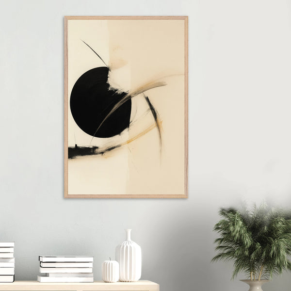 Abstract Balance Wooden Framed Poster – A Gift of Memory - Wood frame - Wooden Framed Posters