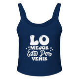 Embrace the Best - 'LO MEJOR Esta Por VENIR' Apparel! - solid navy blend - Tank Tops