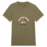 Super DAD - A Tribute in Threads - Olive Triblend - Print Material