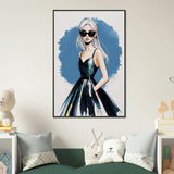 Elegance in Watercolor - The Chic Femme - - Framed Posters