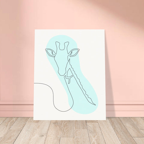 Image of Gentle Giraffe - Minimalist Elegance