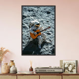 Musical Moonlight – Framed Art - Black frame - Wooden Framed Posters