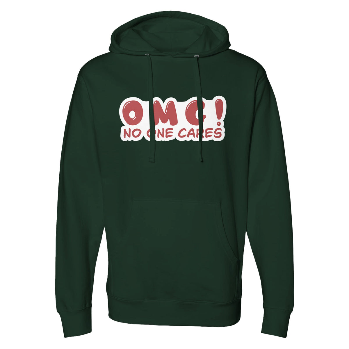 Irreverent Charm - Wear Your Attitude with This Hoodie - Forest Green - Hoodies