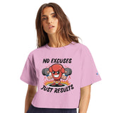 No Excuses - Unleash Your Strength with Champion - pink candy - T-Shirts