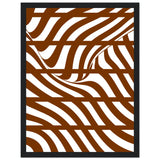 Flowing Lines - Contemporary Wall Art - 30x40 cm 12x16″ Black frame - Wooden Framed Posters