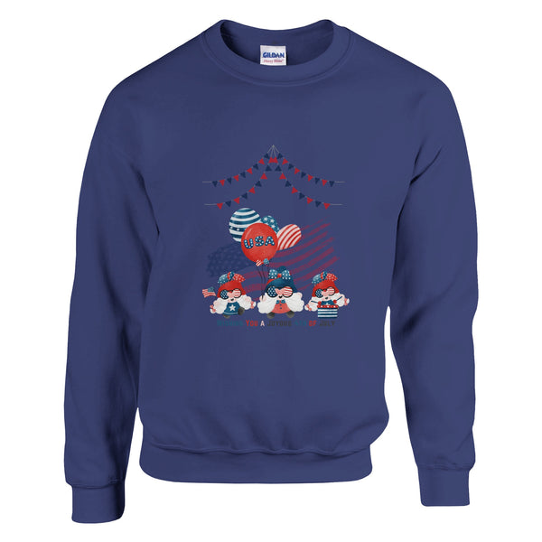 Joyous Gnomes - 4th of July Celebration - Purple - Sweatshirts