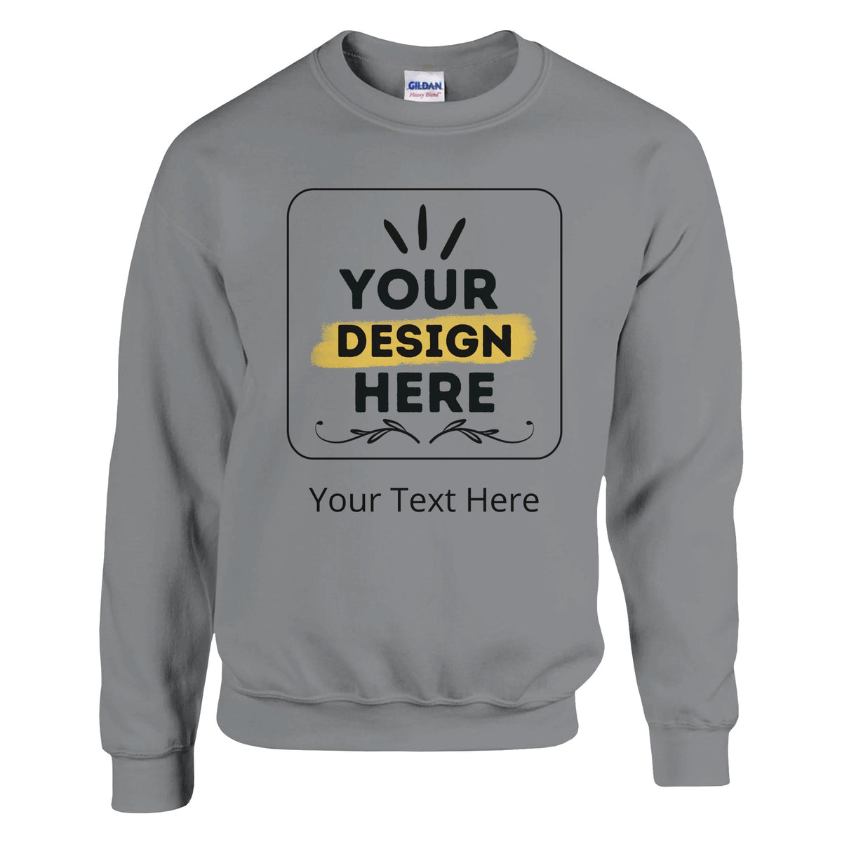 Cozy Perfection - Unisex Customizable Classic Crewneck - Sport Grey - Crewneck Sweatshirts