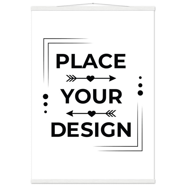 Stunning Art Display - Premium Customizable Poster - 70x100 cm 28x40″ White wall hanger - Posters With Hanger