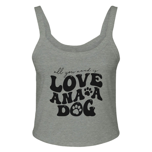 Ana's Love - Complete with a Dog's Devotion - Athletic Heather - Tank Tops