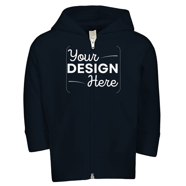 Toddler's Cozy Companion - Zip Fleece Customizable Hoodie - vintage smoke - Kid's Zip Hoodies