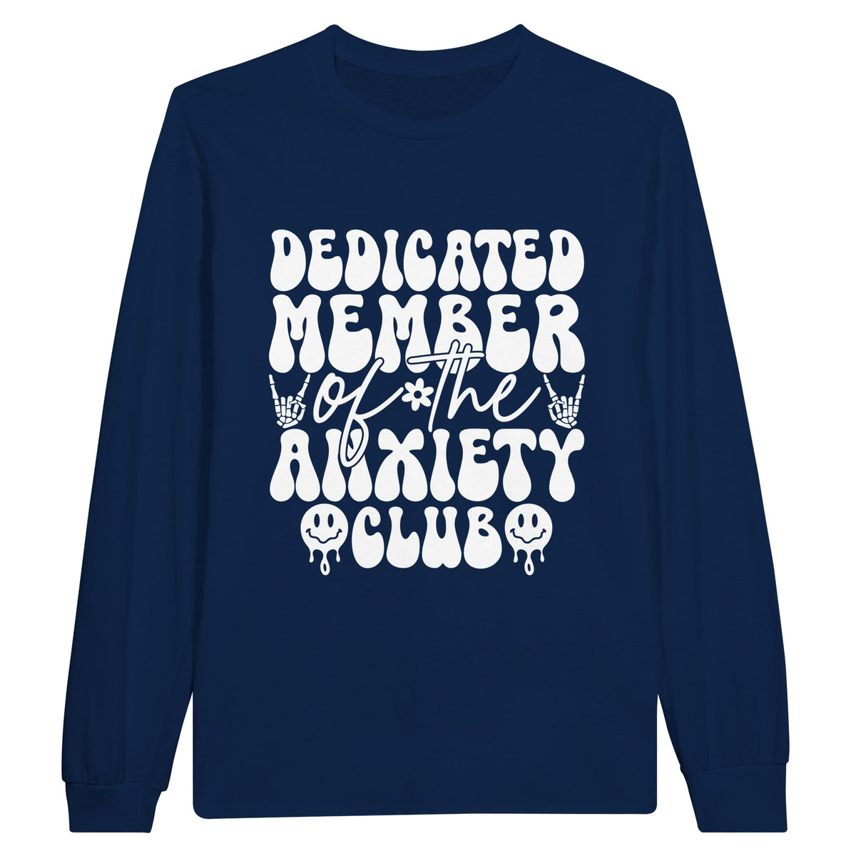 Anxiety Club - Wear Your Membership Proudly - Navy - Sweatshirts