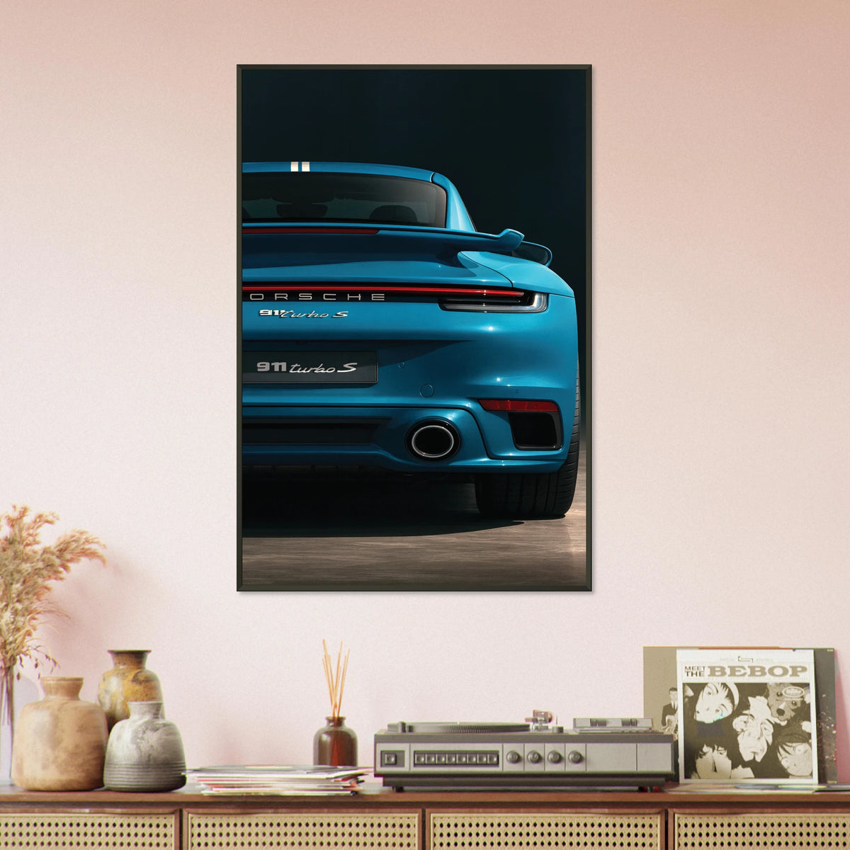 Gift Iconic Drive – 911 Turbo S Metal Framed Poster - - Metal Framed Posters