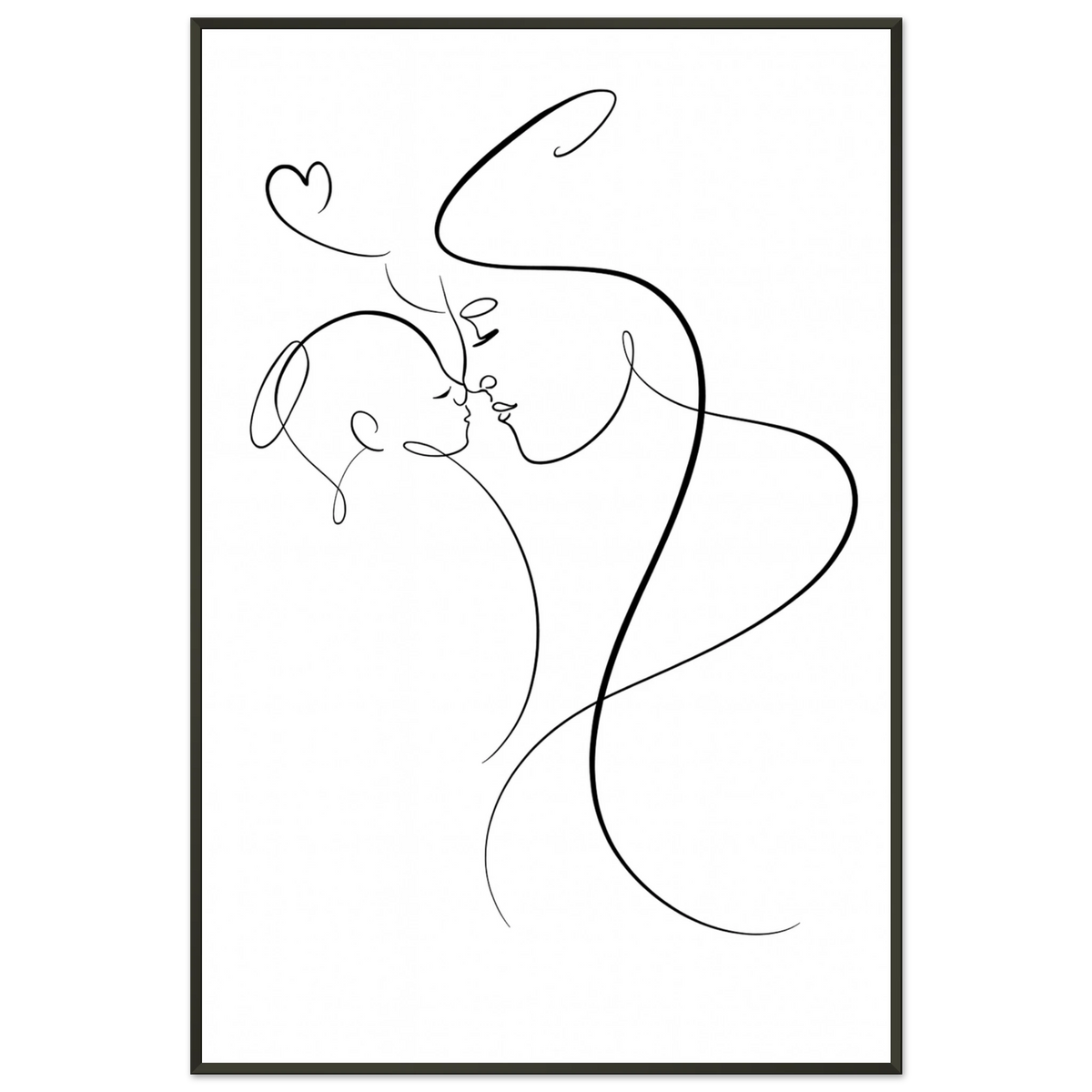 Mother & Child Love – Metal Framed Poster Gift - Default Title - Metal Framed Posters