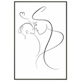 Mother & Child Love – Metal Framed Poster Gift - Default Title - Metal Framed Posters