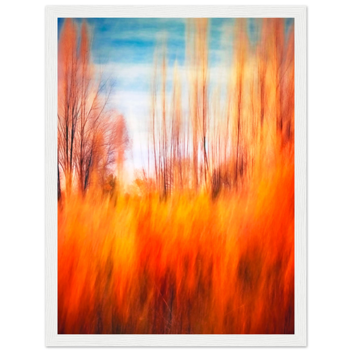 Autumn's Embrace - Framed Premium Poster - 30x40 cm 12x16″ White frame - Wooden Framed Posters