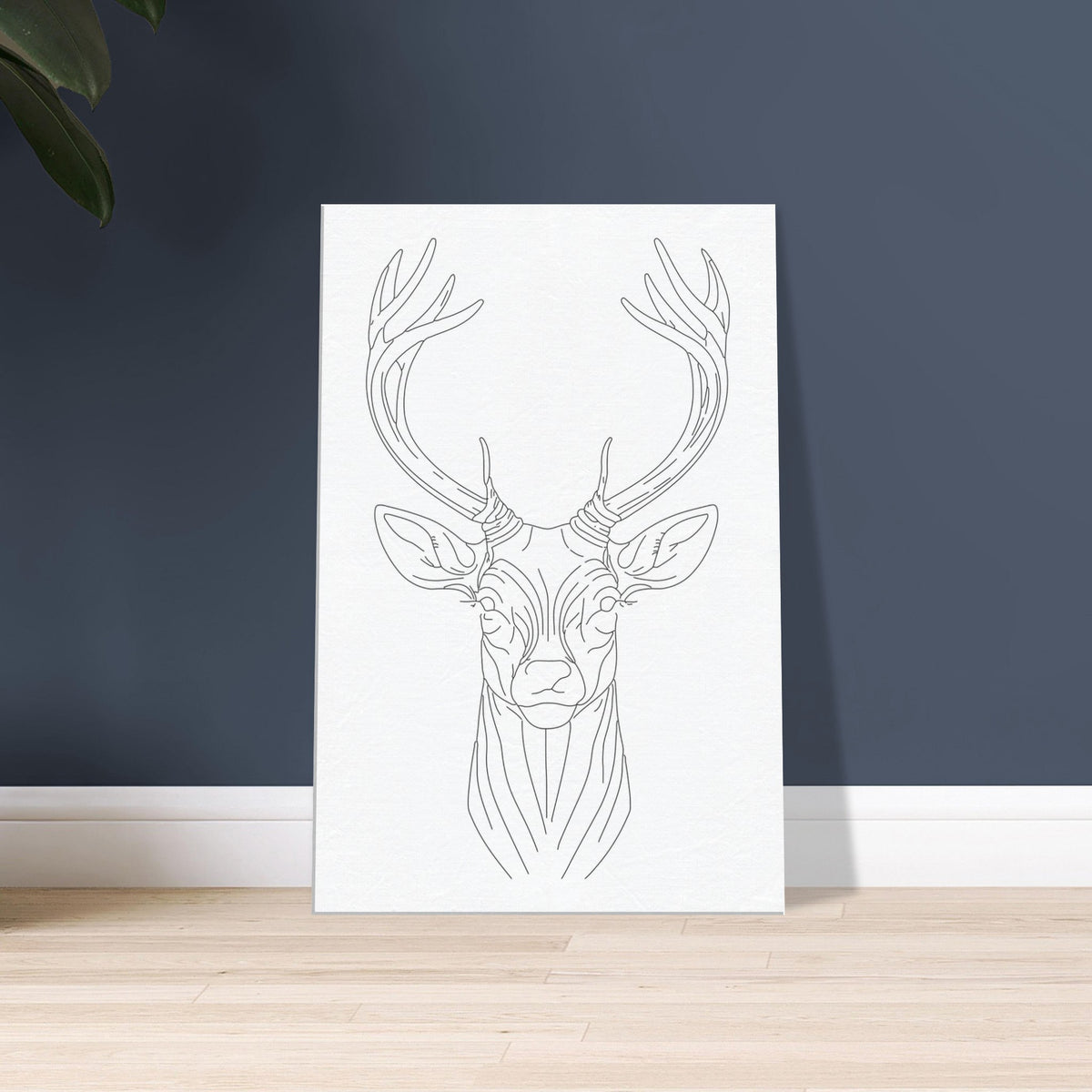 Graceful Stag - Minimalist Canvas Art - 60x90 cm 24x36″ - Canvas Prints