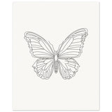 Ethereal Flight - Butterfly Silhouette - - Posters