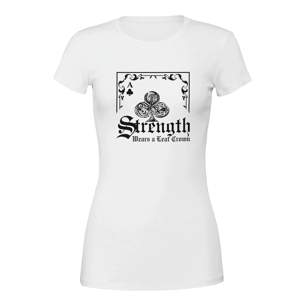 Playing Card Queen T-Shirt Gift - Leaf - T-Shirts