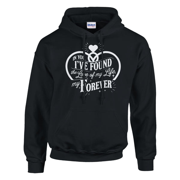 In You, I Found My Forever – Cozy Gildan Hoodie for Husband - Black - Hoodies