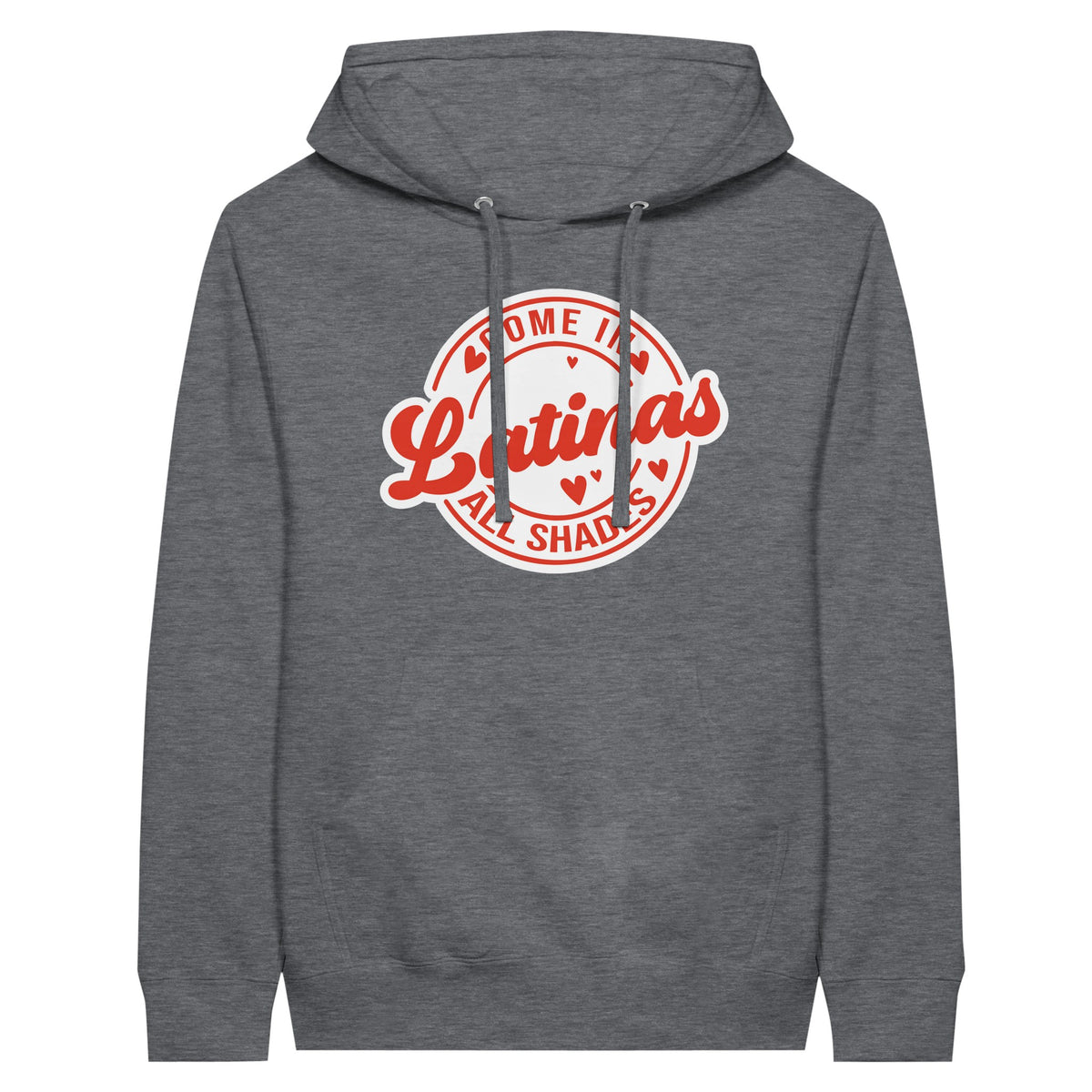 Celebrate Diversity -Latinas in All Shades Premium Hoodie - Charcoal Heather - Hoodies