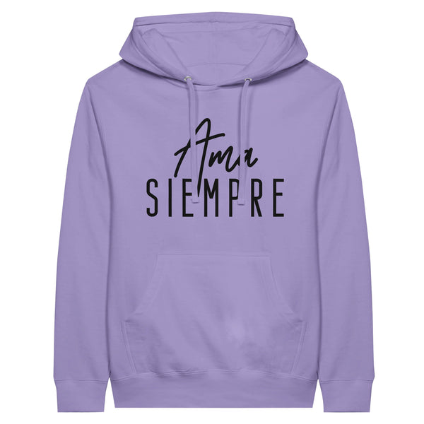 Eternal Embrace - Personalised Memories on Premium Hoodie - Lavender - Hoodies